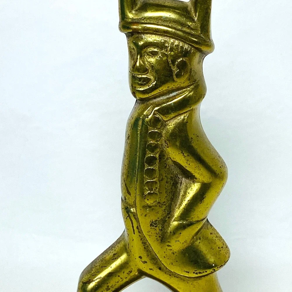 VTG Virginia Metalcrafters Hessian Soldier Heavy Brass Doorstop Williamsburg VMC